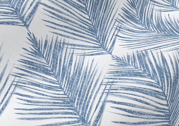 Gentle Palm, Navy - Roman Blind - Image 4